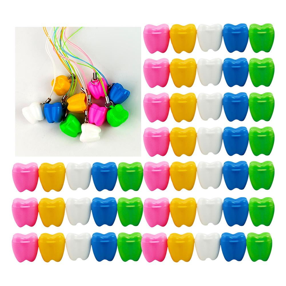 50/100Pcs Dental Organizer Milk Teeth Storage Case Kid Box First Tooth ...