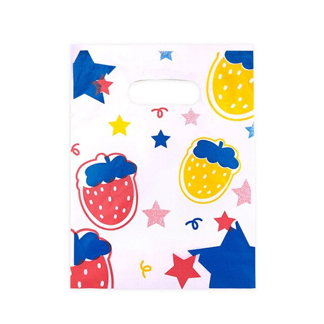 50/100Pcs Plastic Gift Bags Shopping Business Packaging Bag Poly Tote