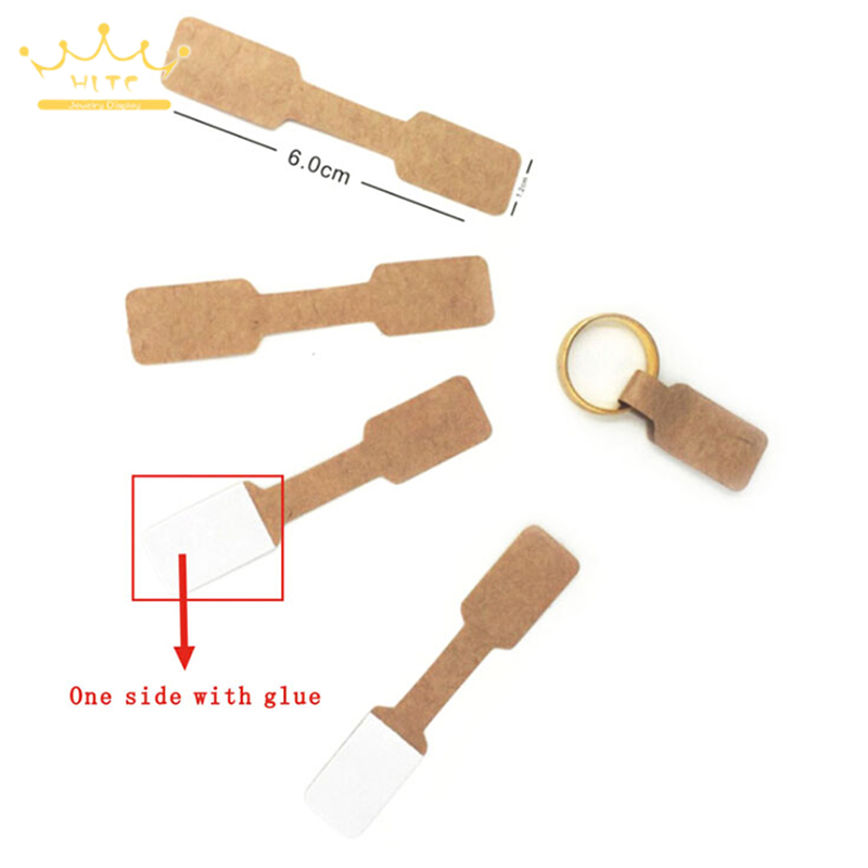 50/100Pcs Quadrate Blank Price Tags Necklace Ring Labels Paper Stickers ...