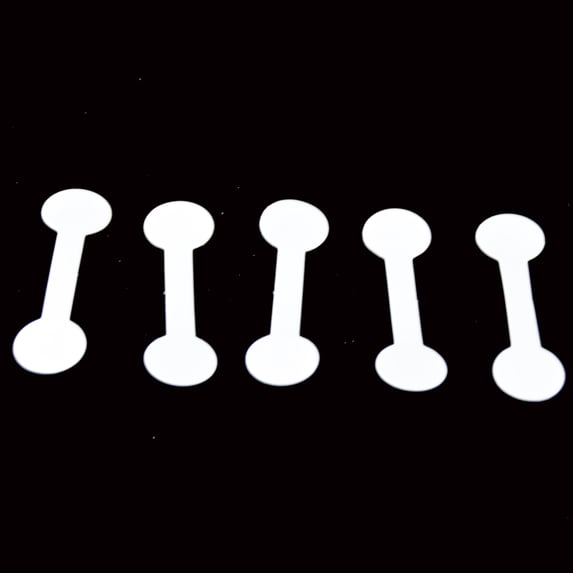50/100Pcs Quadrate Blank Price Tags Necklace Ring Labels Paper Stickers Paper Jewelry Display Card Labels Hangtag white-round 50PCS
