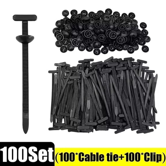 50-100Pcs Releasable Nylon Cable Zip Ties, Self-Locking Heavy Duty UV Resistant Cable Tie Buckles for Indoor & Outdoor General Use
