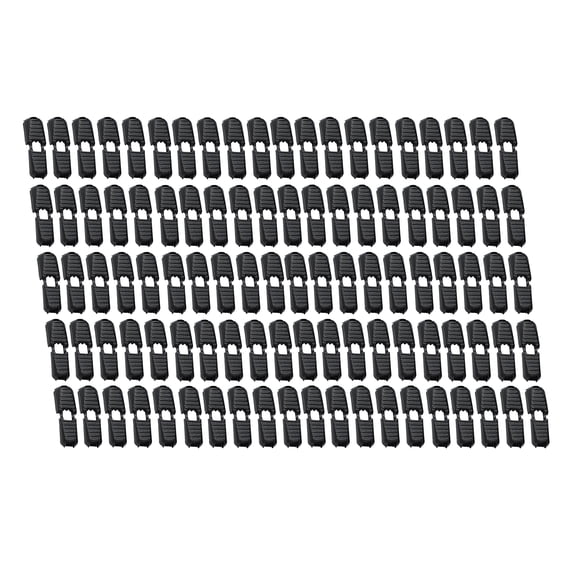 50/100Pcs Zippers Pull Cord Ends Lock Paracord Lanyard Zipcords Stoppers Rope Clip Elastic Shoelaces Shock End Clasps
