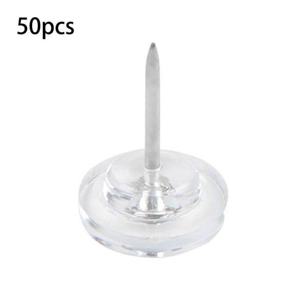 50/100Pieces Gear-shape Push Pins Flat Head Map Pins Clear Pushpins for Cork Board, Clear Sewing Pins for Fabric Sewing