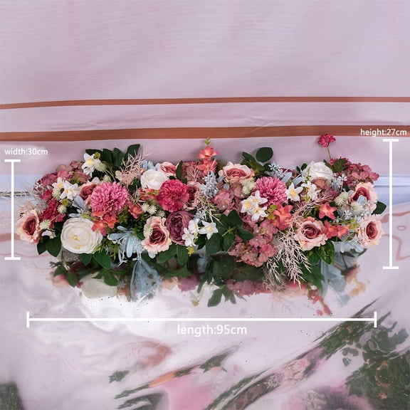 50/100cm custom wedding flower wall arrangement supplies silk peony artificial flower row decor Romantic diyiron arch backdrop