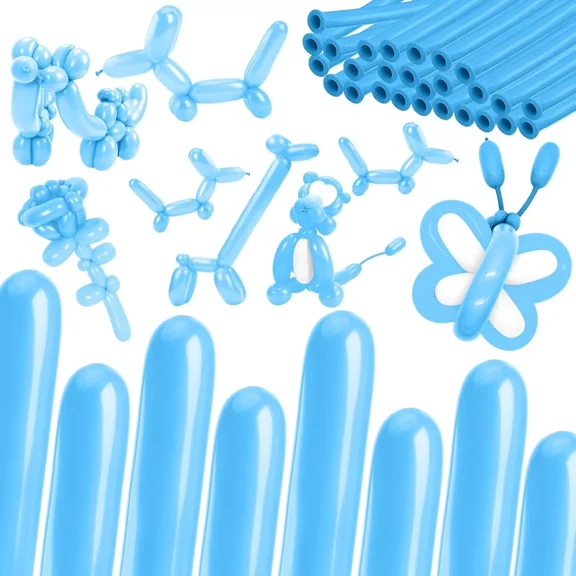 50/100pcs 260 Balloons Long Modelling Balloons for Kids Birthday Decoration, 100% Biodegradable Latex Balloons, Safe and Non-Toxic, Perfect for Party Decorations, Arts and Crafts