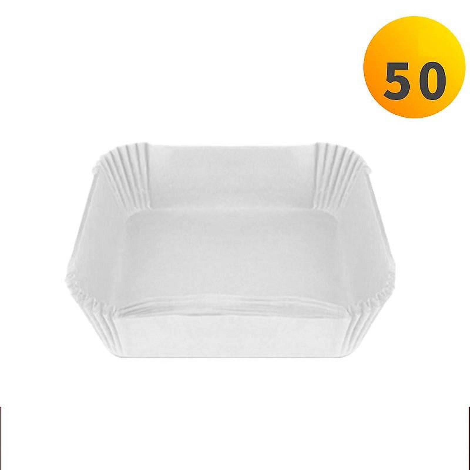 50/100pcs Air Fryer Disposable Paper Liner Non-stick Square Steamer Bake Liner