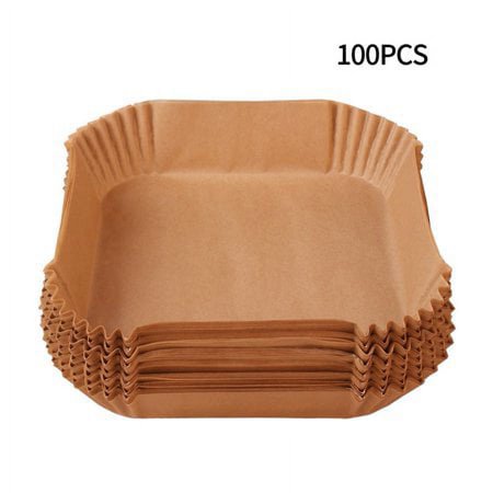 50/100pcs Air Fryer Special Paper Food Grade Square Oil Absorbing Paper Tray