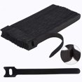 thumbnail image 1 of 50-100pcs Cable Straps Wire Cord Hook Loop Ties Reusable Fastening Organizer Lot, 1 of 9