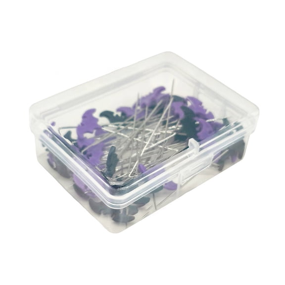 50/100pcs Halloween Bat Dressmaking Pins Sewing Embroidery Patchwork Tools Positioning Needle Fixed Button Pins