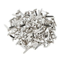 50 / 100pcs Metal Brads Bag Clips Paper Closures for Scrapbooking Crafts - 100pcs round head