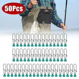 50/100X Blue Sinker Slider Swivel Slider Line Easy Rigs Hook Snap Bait Rig