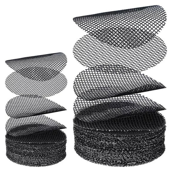 50/100x Pot Hole Mesh Pad,Bonsai Pot Bottom Grid Mat Drainage Screen Mesh,