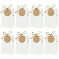 thumbnail image 1 of 50/10pcs Kraft Paper Gift Box with Rope Retro Candy Cookie Bag Wedding Favors Birthday Party Supplies Christmas Gift Packaging (White,10pcs), 1 of 7