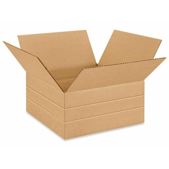 50 12 1/2 x12 1/2 x 6 MultiDepth Cardboard Record Mailer Shipping Box Boxes