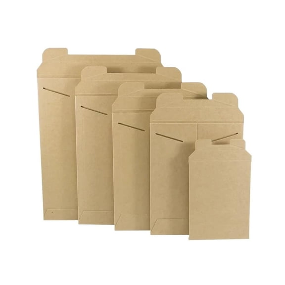 50 12.75 x 15 Kraft No Bend Tab Lock Mailers Rigid Flat Photo Envelopes