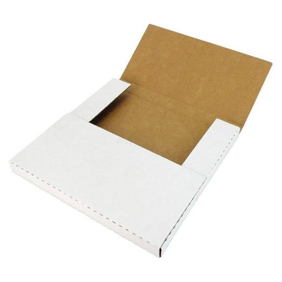 (50) 12" Variable Depth Record Mailers with One Side White