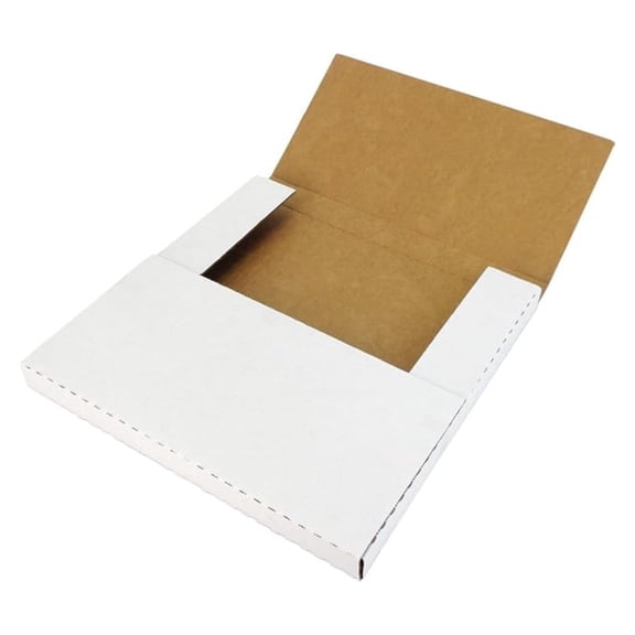 (50) 12" Variable Depth Record Mailers with One Side White