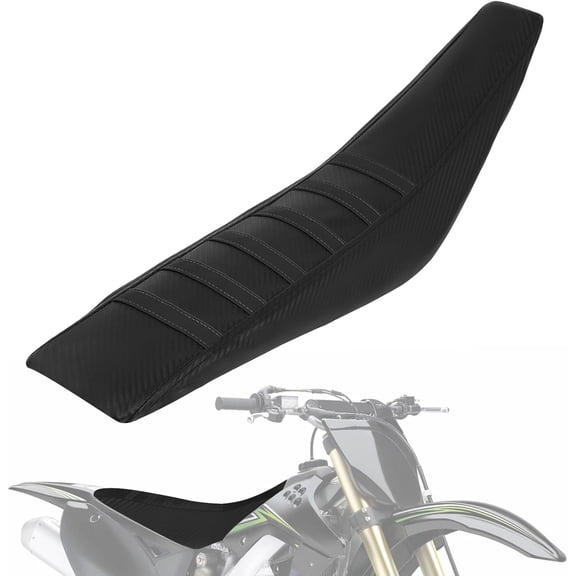 50-125cc Pit Bike Seat Cover Red - 640 * 150MM for CRF 110 KLX 110 TTR 110 125 YZ RM 125 and More Pit Dirt Bike Motorcycle|Non-slip Stripes|High Elastic Leather|Soft Sitting|Thickened Fabric