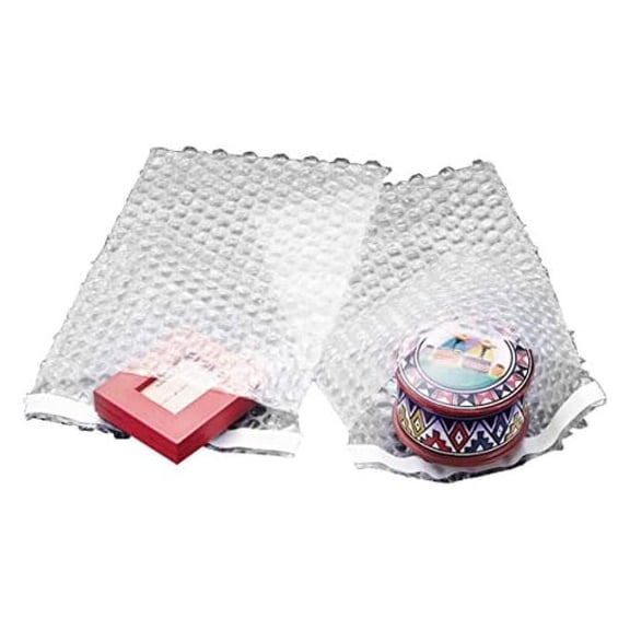 50 12x15.5 Clear Self-Sealing Bubble Out Bag Pouches from