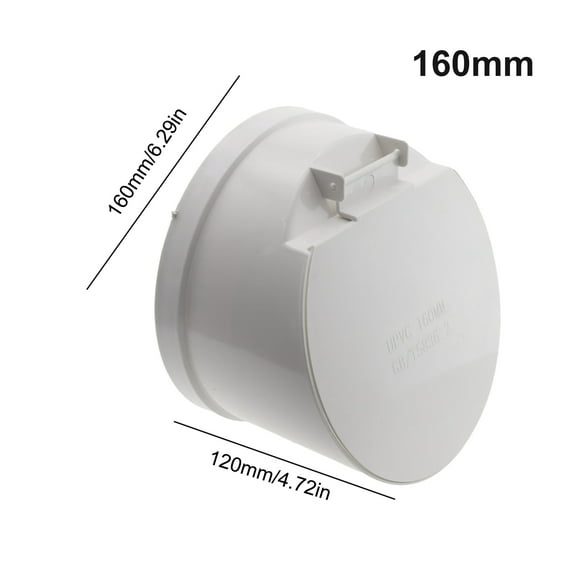 50-160mm PVC Drainage Pipe Floor Drains Auto Closing Displacement Valve Cover