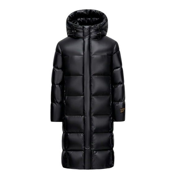 (-50℃~-20℃) Extreme Cold Resistant Long Down Coat Mens Hooded Parka Winter Coat Warm Goose Down Filling