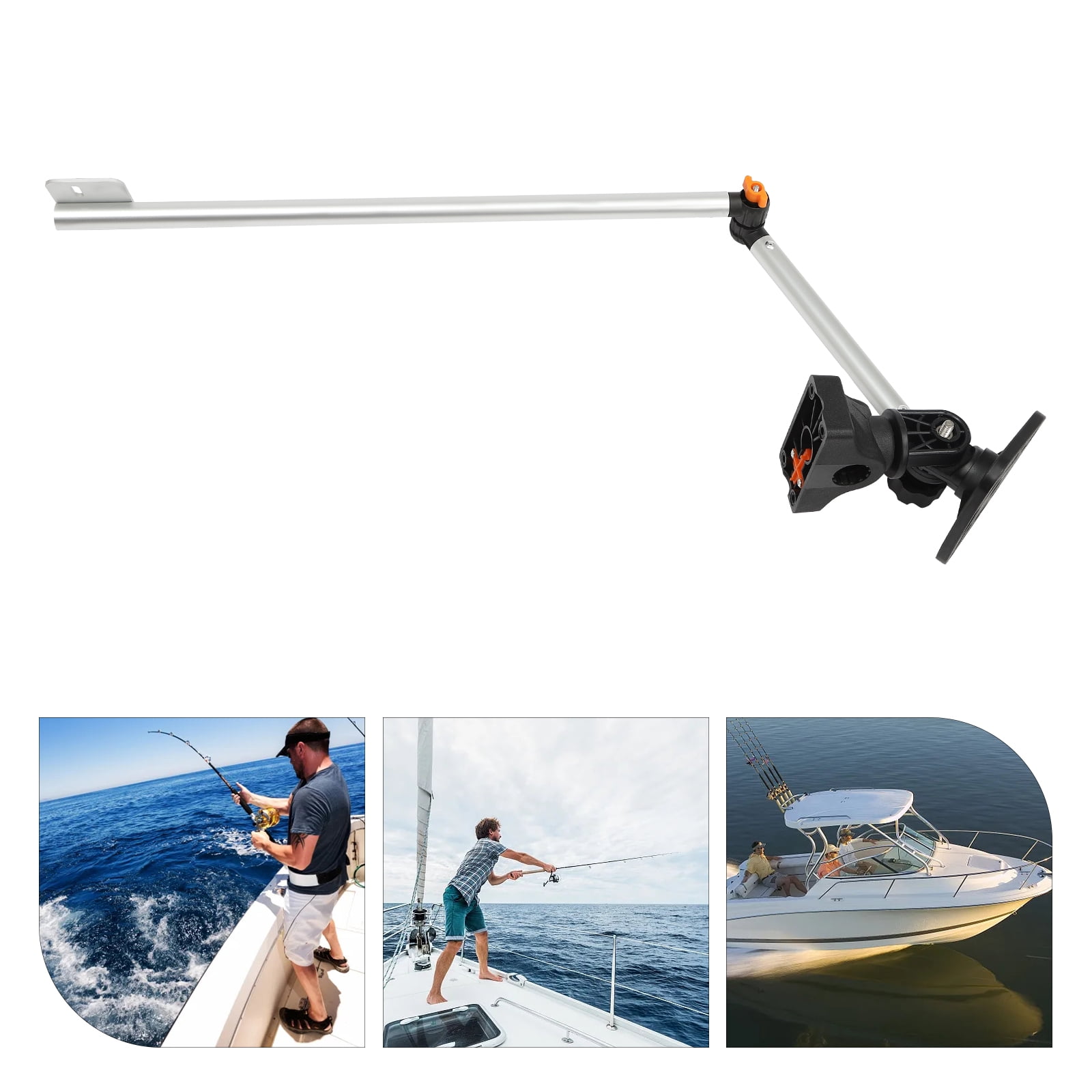 Fish Finde Inflatable Boat Mount 50*20 cm Fish Finder Bracket 360°Rotation Transducer Bracket Universal ...