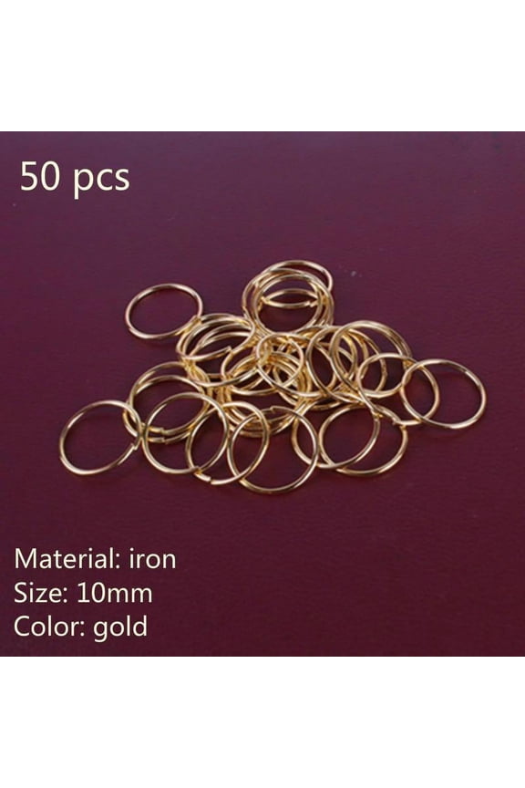 50-200 PCS African Hair Braid Jewelry - Rings, Tubes, Charms
