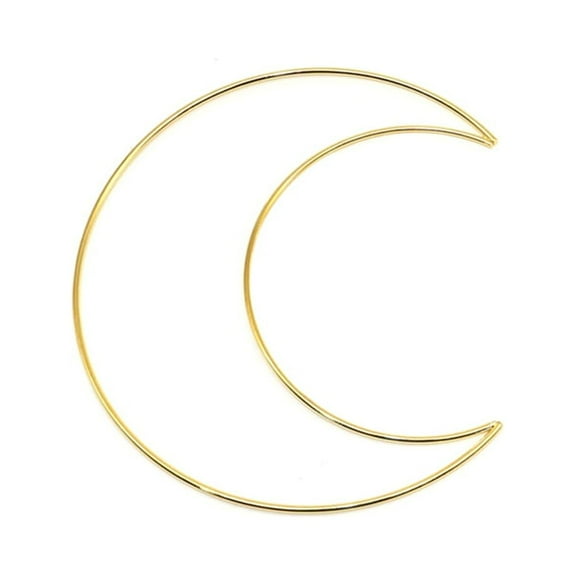 50-200mm Moon Shaped Dream Catcher Frame Circle Ring Metal Macrame Moon Hoop