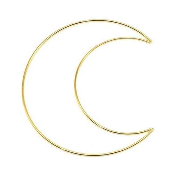 50-200mm Moon Shaped Dream Catcher Frame for Handmade Dreamcatcher Making Wall Decor Metal Macrame Moon Hoop Circle Ring