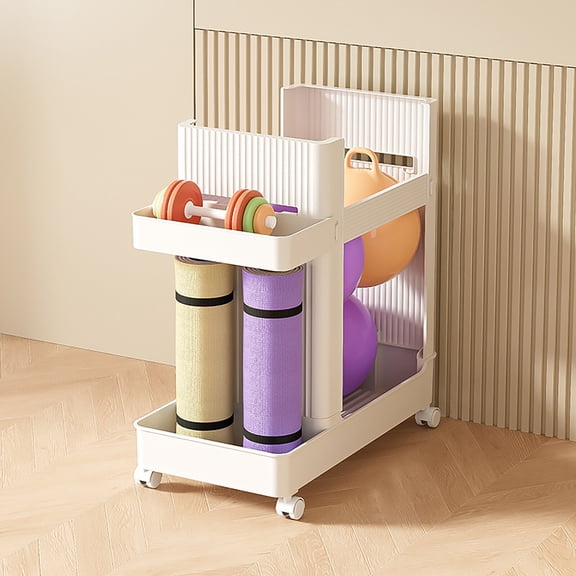 50*26*50cm Multifunctional Storage Rac Workout Equipment Storage Cart Floor Standing for Homes Gyms Schools