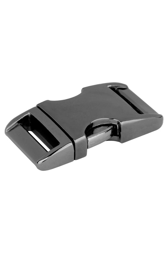 50 - 3/4 inch Gunmetal Aluminum Side Release Buckles