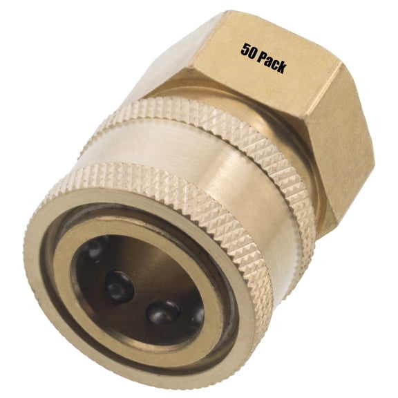 (50) 3/8" FPT Female Brass Socket Quick Connect Coupler Pressure Washer Nozzle