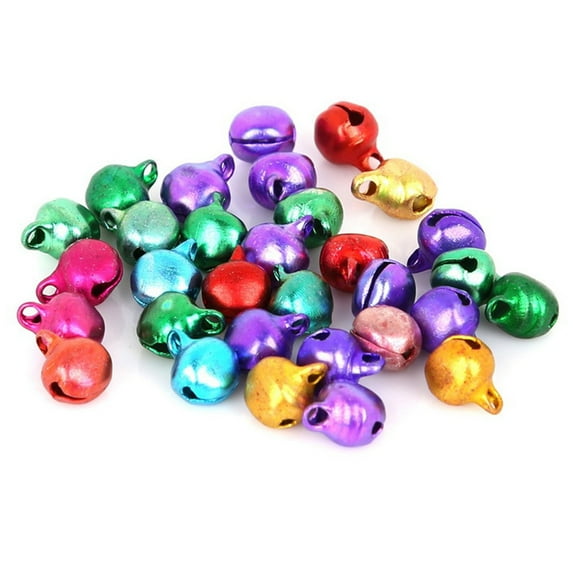 50-300Pcs Jingle Bells Aluminum Loose Beads Small For Festival Party Decoration/Christmas Tree Decoration/DIY Crafts Accessories