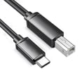thumbnail image 1 of 50-300cm Long Type C to USB 2.0 Printer Cable Data Cord Line for Phones Laptops, 1 of 5