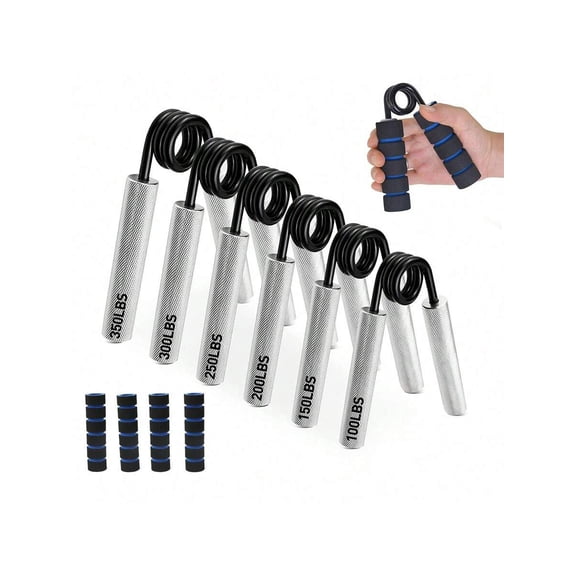 50-350lbs Metal Heavy Grip Hand Gripper, Hand & Wrist Strength Training Exercise Tool For Men, Spring Steel Finger Strengthener, Fitness Equipment For Home Gym Accessories