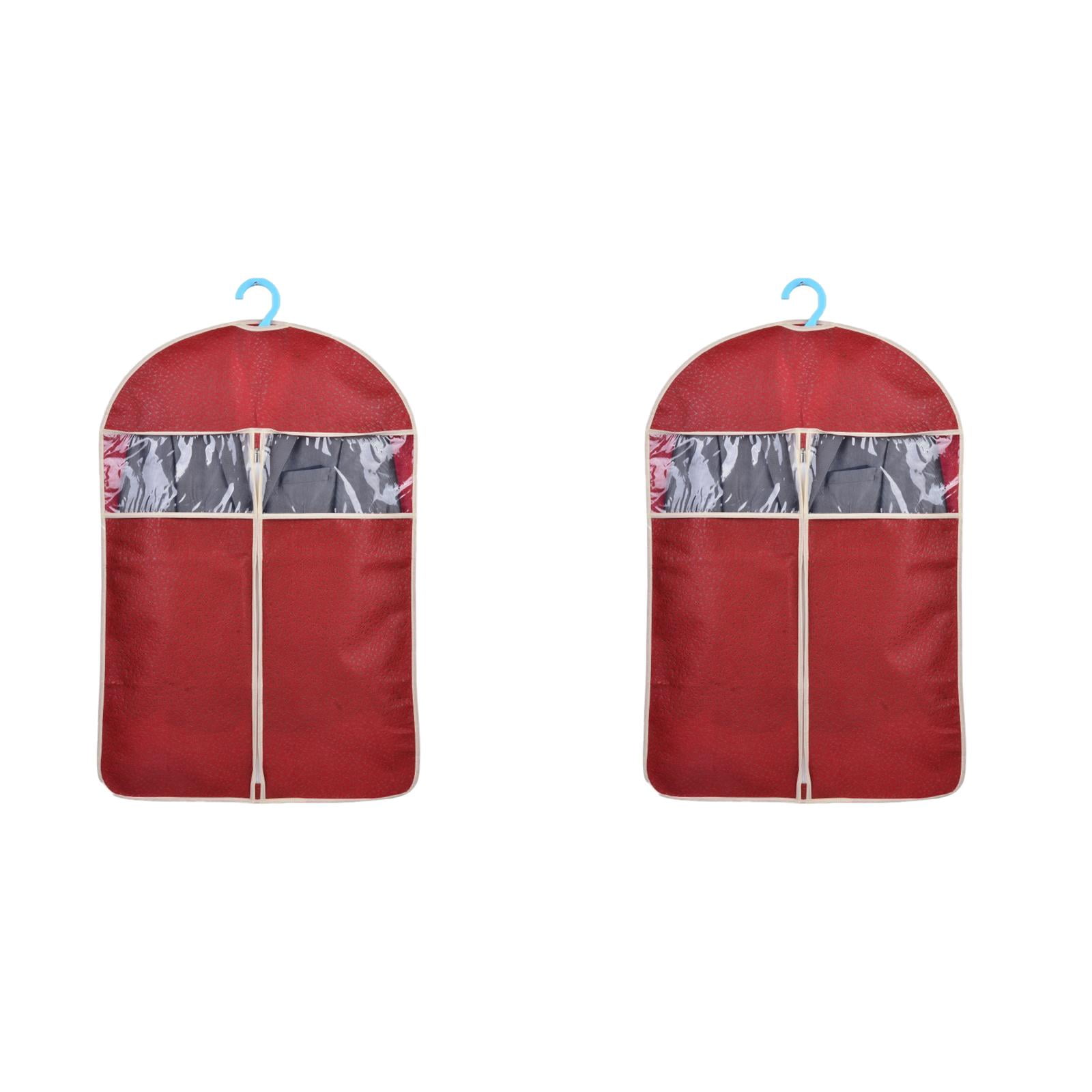50.39"x23.62" Garment Bag for Suits & Dresses - Breathable Gusseted Clothes Storage Cover with Zippered Pocket, Hanging Wardrobe Organizer for Coats, Shirts & Travel