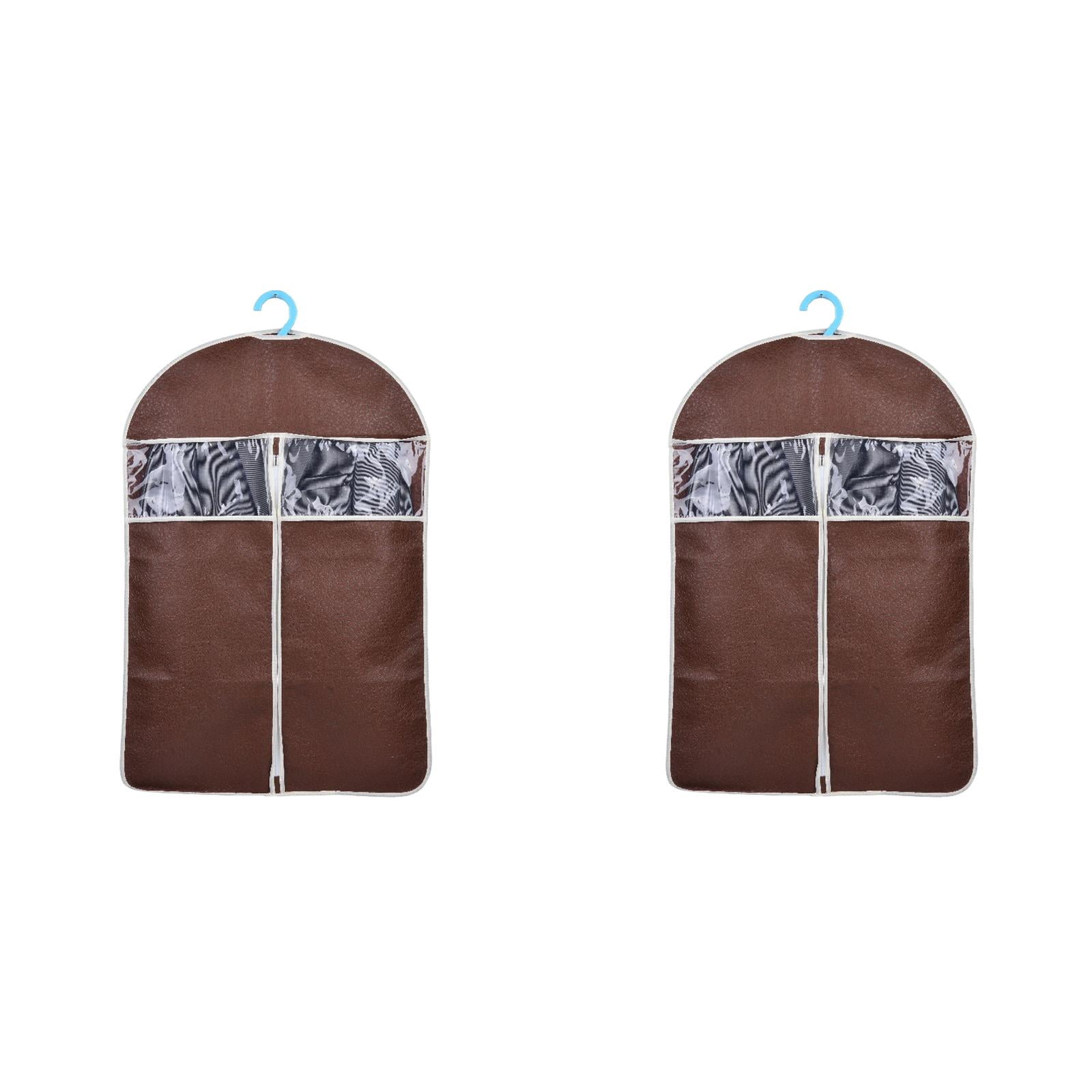 50.39"x23.62" Garment Bag for Suits & Dresses - Breathable Gusseted Clothes Storage Cover with Zippered Pocket, Hanging Wardrobe Organizer for Coats, Shirts & Travel