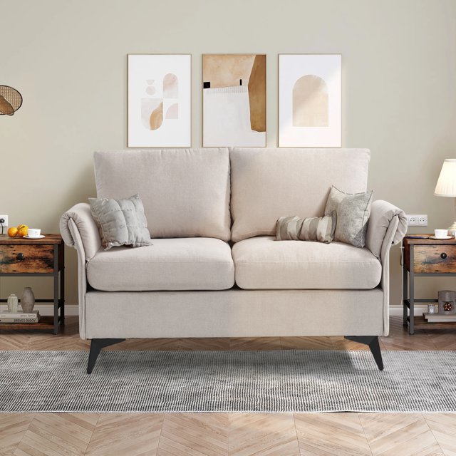 50.4"Modern Sofa Loveseat for Living Room, Small Couches for Small