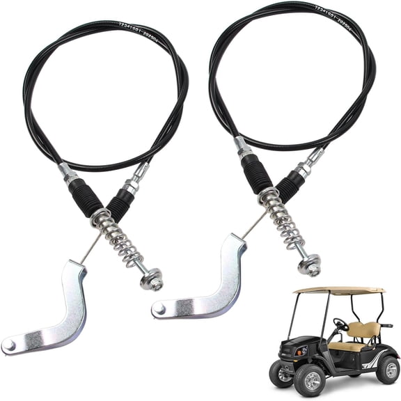 50.5'' Forward and Reverse Transmission Shift Cable Assembly Replace 72341-G01, Shift Cable Fit for Golf Cart EZGO 1996-2001 4-Cycle Gas ST350 ST480 Engine, 2Pcs