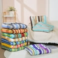 50*50*10cm Striped Outdoor Waterproof Seat Cushion
