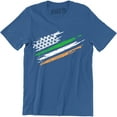 thumbnail image 1 of 50/50 Indian American Flag - USA India Men's T-Shirt, 1 of 4