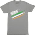 thumbnail image 1 of 50/50 Indian American Flag - USA India Men's T-Shirt, 1 of 4