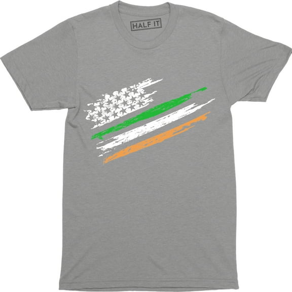 50/50 Indian American Flag - USA India Men's T-Shirt