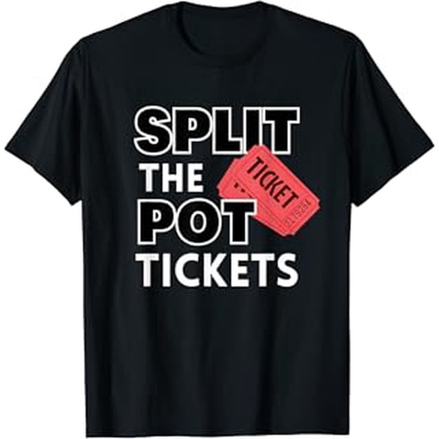 50/50 Split The Pot Tickets Raffle Tickets Vendor T-Shirt - Walmart.com