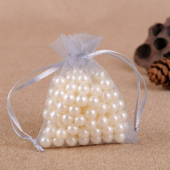 50-500PCS Organza Candy Bags Wedding Party Favor Gift Jewelry Pouch Sheer Decor