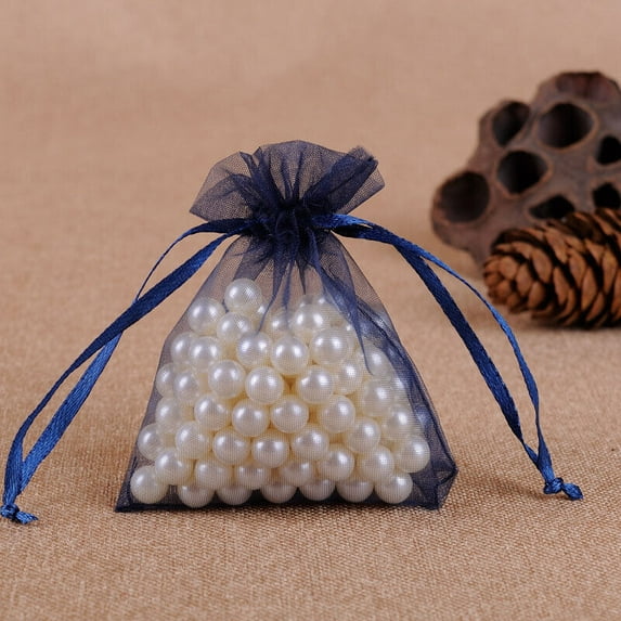50-500PCS Organza Candy Bags Wedding Party Favor Gift Jewelry Pouch Sheer Decor