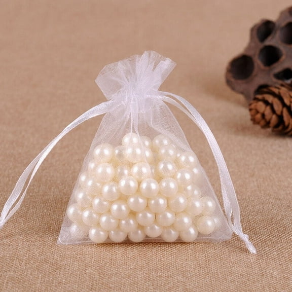 50-500PCS Organza Candy Bags Wedding Party Favor Gift Jewelry Pouch Sheer Decor