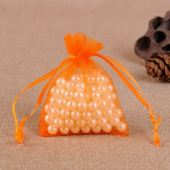 50-500PCS Organza Candy Bags Wedding Party Favor Gift Jewelry Pouch Sheer Decor