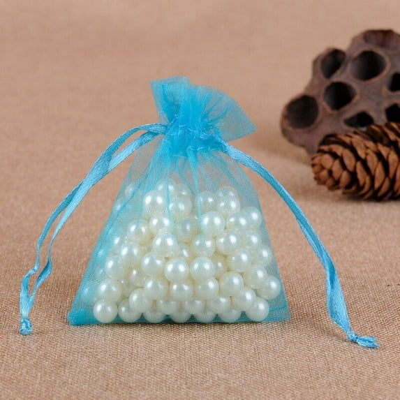 50-500PCS Organza Candy Bags Wedding Party Favor Gift Jewelry Pouch Sheer Decor