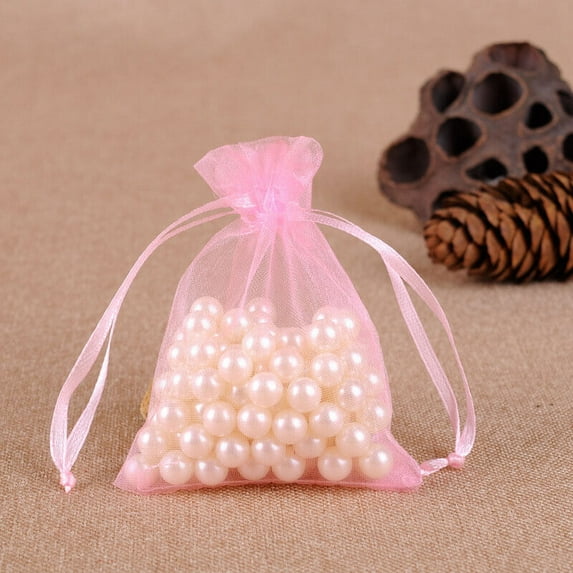50-500PCS Organza Candy Bags Wedding Party Favor Gift Jewelry Pouch Sheer Decor